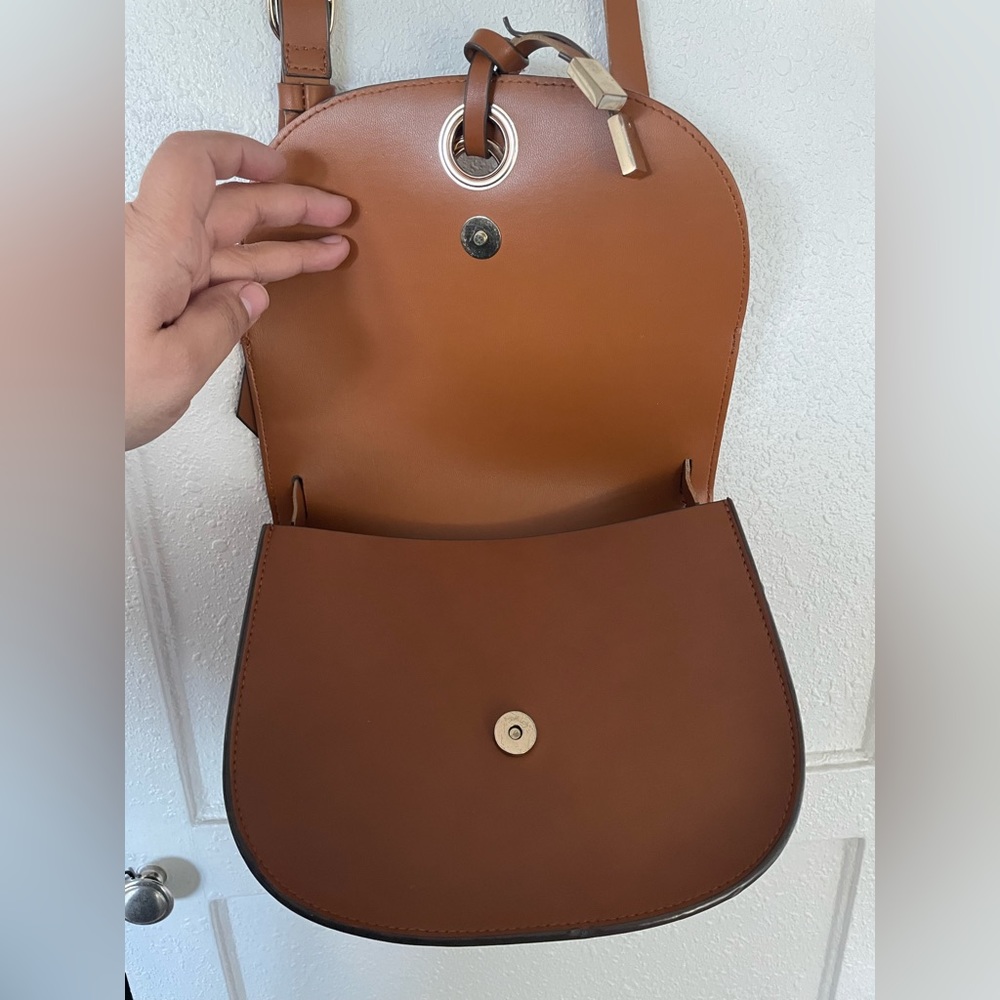 Zara Basic Collection Brown Cross Body - image 4